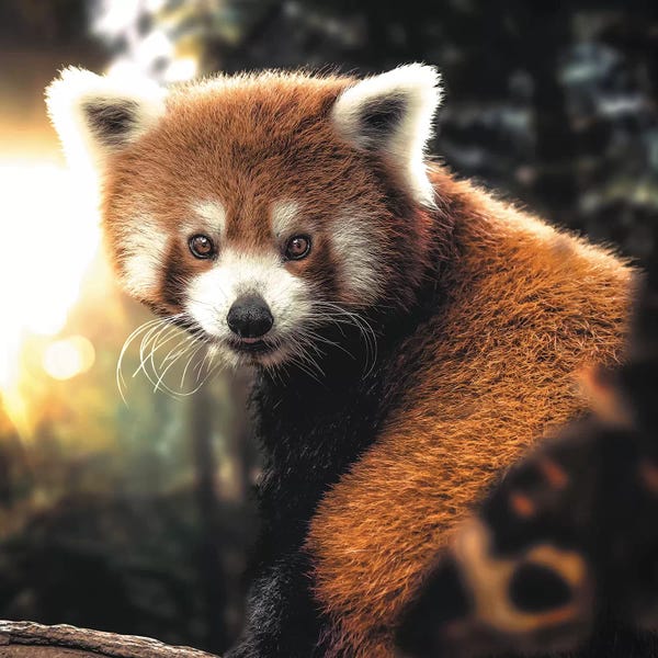 Zenja Gammer: Red Panda & Butterfly by Zenja Gammer