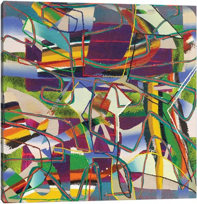 Something Out There Canvas Art Print - Chaotic Compositions