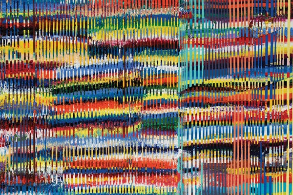 Colorful Abstracts: Corner Of The Yard by Zack Goulet