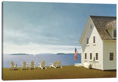 Summer Retreat Canvas Art Print - Coastline Art