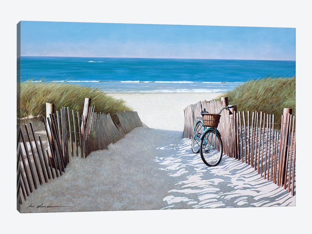 Beach Bike II by Zhen-Huan Lu 1-piece Canvas Artwork