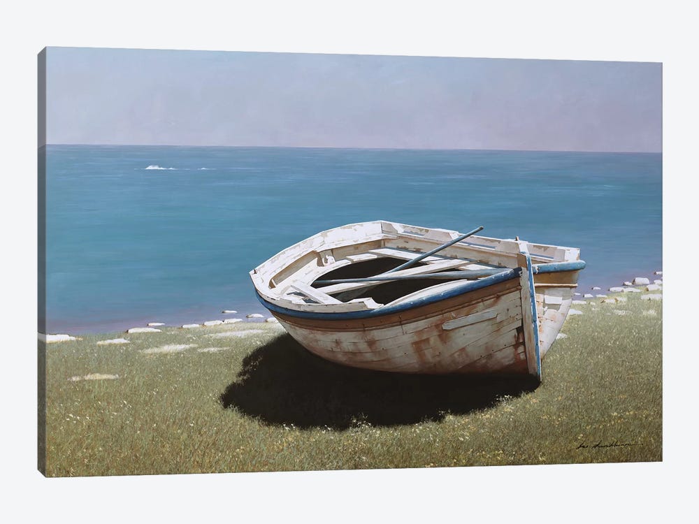 Weathered Boat by Zhen-Huan Lu 1-piece Canvas Art