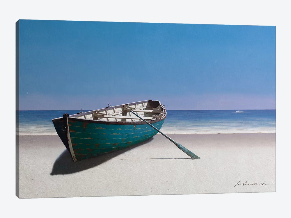 Blue Boat by Zhen-Huan Lu 1-piece Art Print