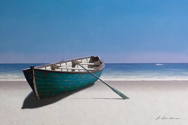 Rowboats: Blue Boat by Zhen-Huan Lu