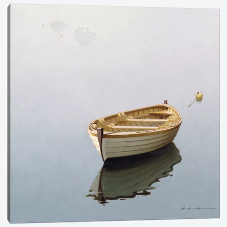 Boat Shadow Canvas Print #ZHL17} by Zhen-Huan Lu Canvas Print