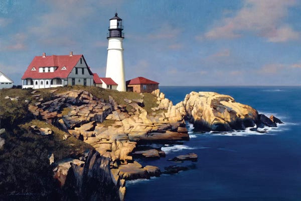 Zhen-Huan Lu: Coastal Lighthouse by Zhen-Huan Lu