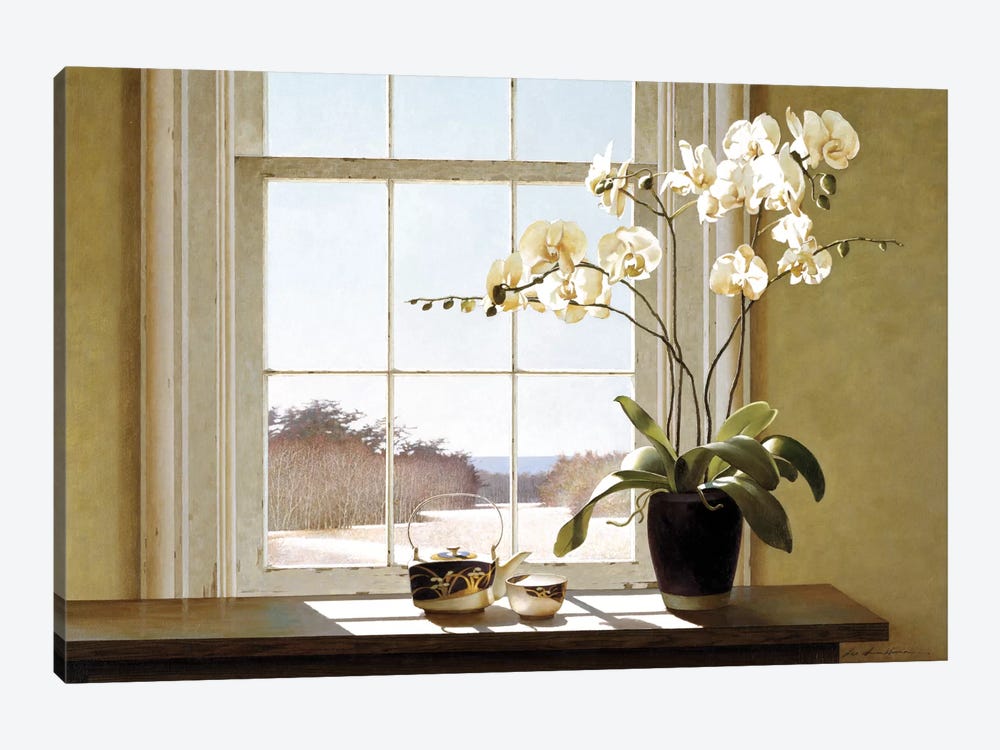 Orchids In The Window II by Zhen-Huan Lu 1-piece Canvas Wall Art