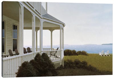 Porch Chairs Canvas Art Print - A Place for You