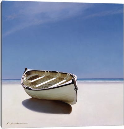 Beached Boat I Canvas Art Print - Canoes