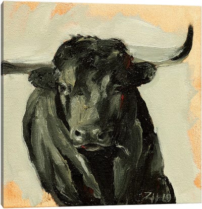 Toro Head III Canvas Art Print - Zil Hoque
