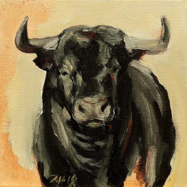 Bulls: Toro Head IV by Zil Hoque