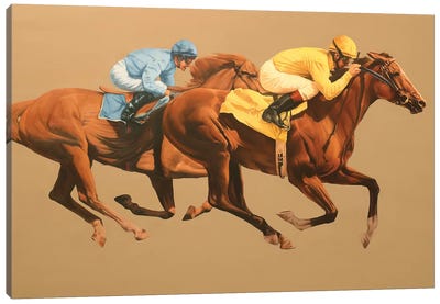 Start Canvas Art Print - Horse Racing Art
