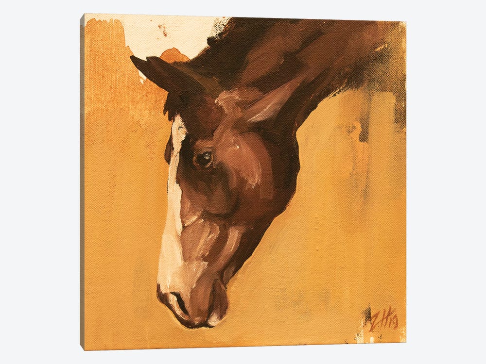 Family Equine by Zil Hoque 1-piece Canvas Artwork