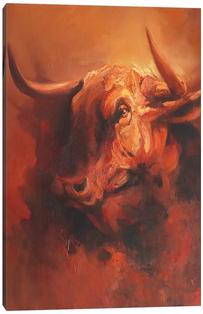 Insight  Canvas Art Print - Bull Art