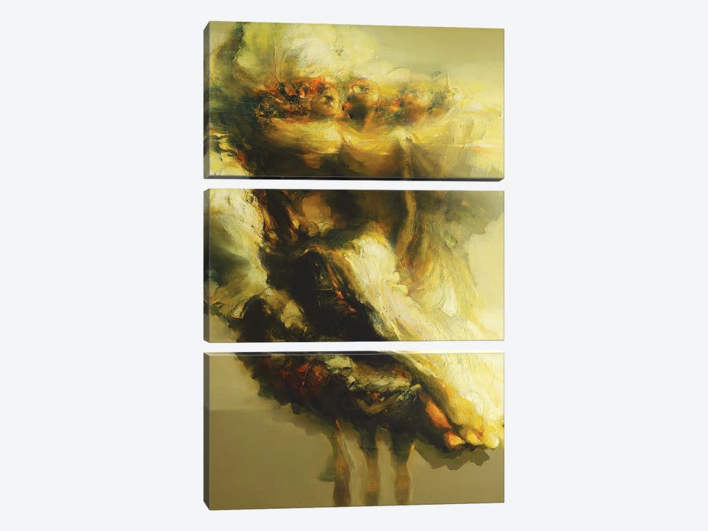 Las Musas (Homage To Goya)  by Zil Hoque 3-piece Canvas Artwork