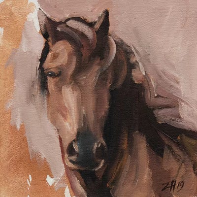 Family Equidae (study 6) by Zil Hoque art print