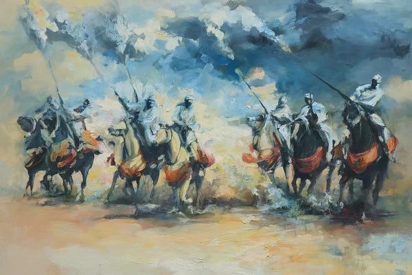 Horseback: Light Dust & Smoke  by Zil Hoque