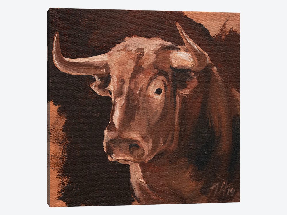 Toro Head Colorado (study 10) by Zil Hoque 1-piece Art Print