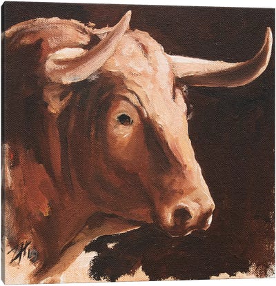 Toro Head Colorado (study 12) Canvas Art Print - Zil Hoque