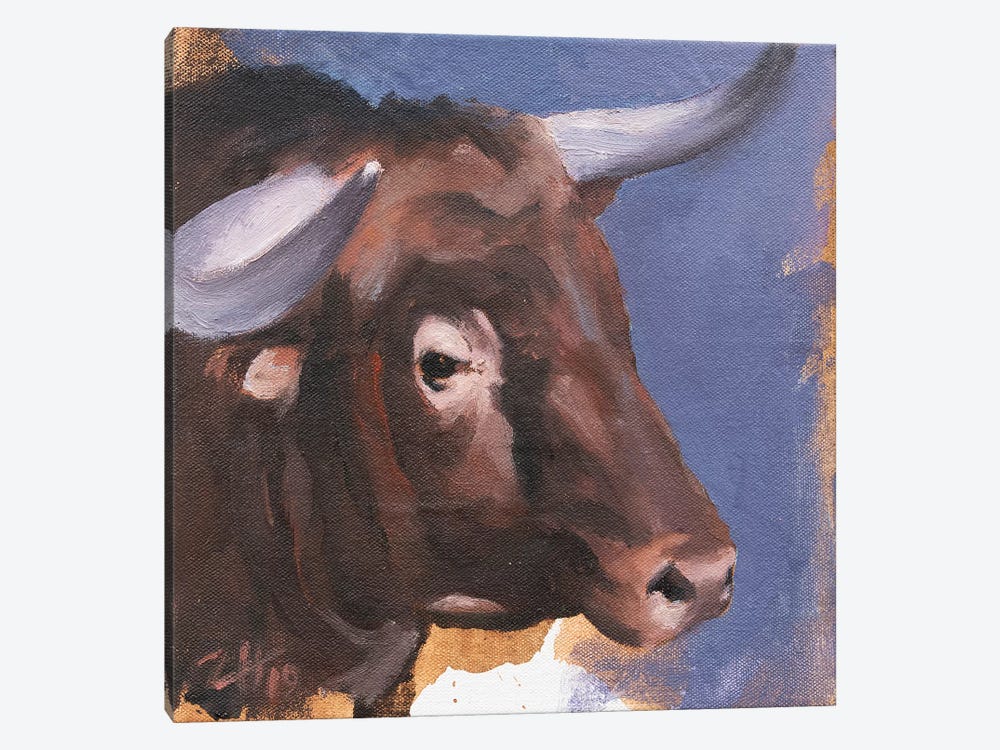 Toro Head Colorado (study 55) by Zil Hoque 1-piece Art Print
