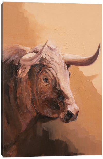 Toro Espanol Colorado IV Canvas Art Print - Zil Hoque