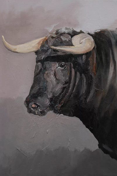 Zil Hoque: Toro Espanol Negro II by Zil Hoque