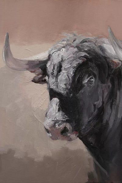 Zil Hoque: Toro Espanol Negro I by Zil Hoque