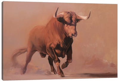 Dominion Canvas Art Print - Bull Art
