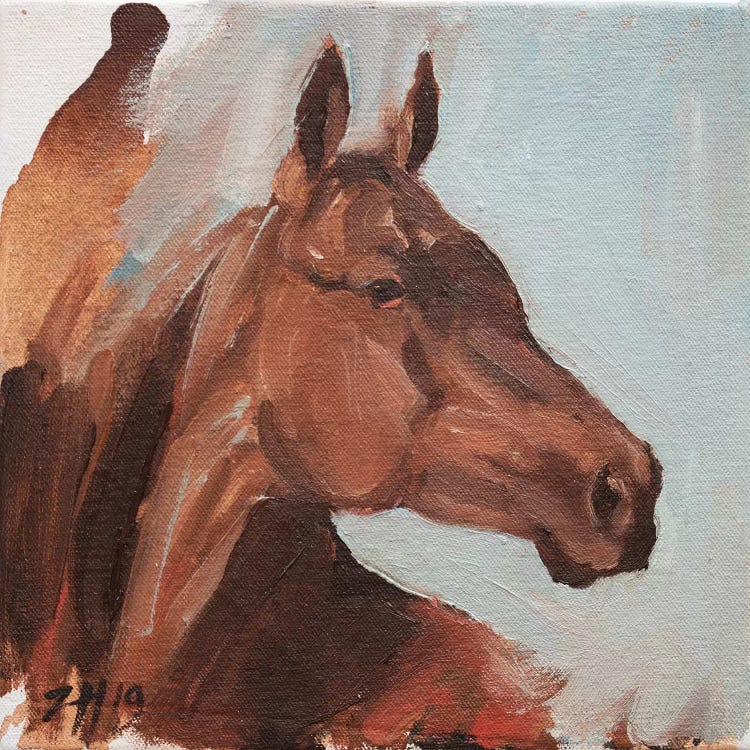 Equine Head Arab Chestnut (Study 10)