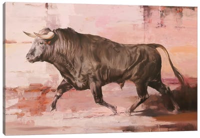 Vistahermosa Canvas Art Print - Bull Art