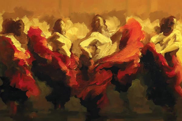 Flamenco: Cortejo Rojo II by Zil Hoque