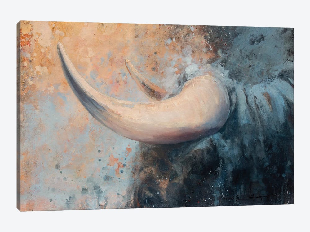 Horns II by Zil Hoque 1-piece Canvas Artwork