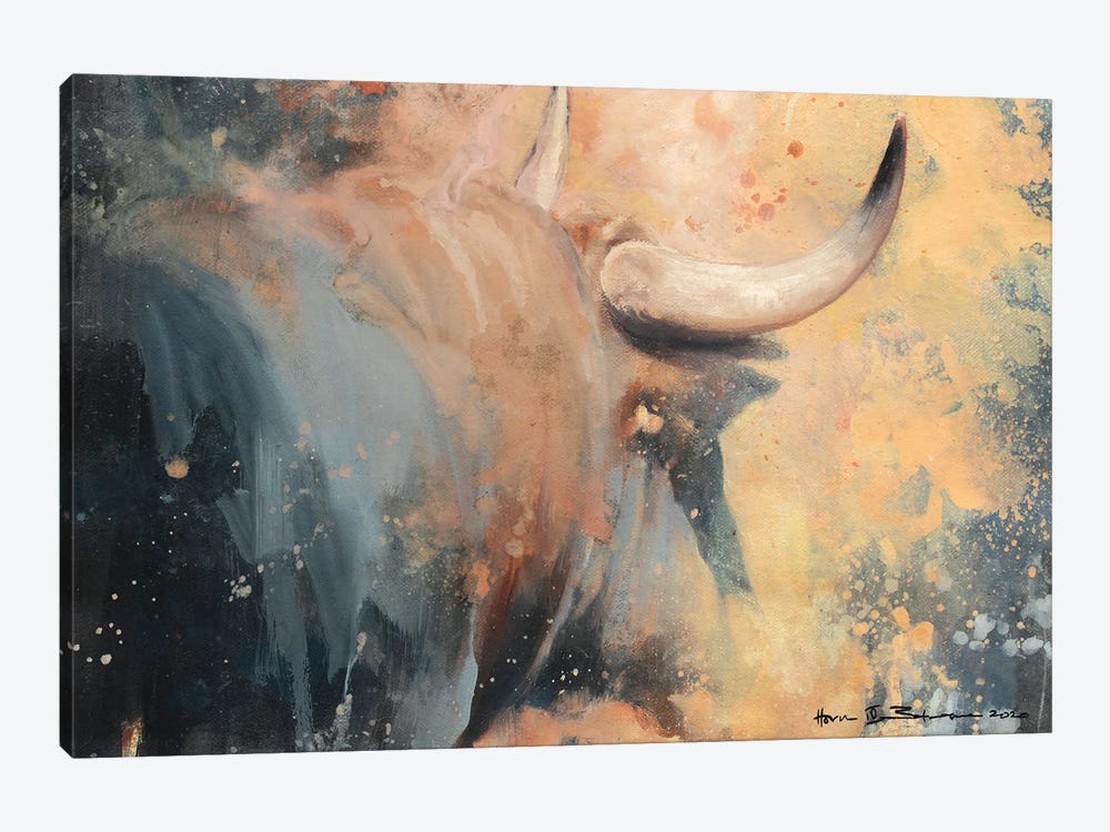 Horns IV by Zil Hoque 1-piece Canvas Art Print