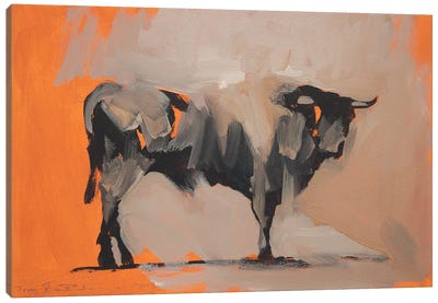 Toro Essay V Canvas Art Print - Bull Art