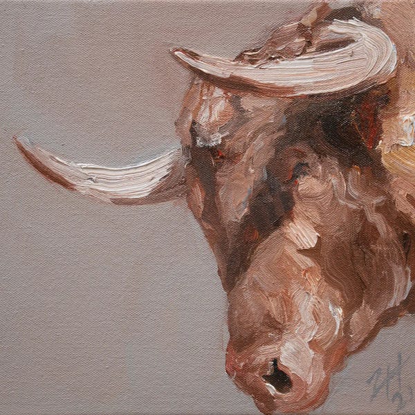 Bulls: Cuernos Colorados I by Zil Hoque