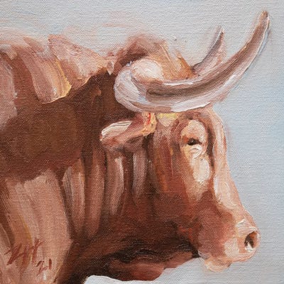 Cuernos Colorados IX by Zil Hoque art print