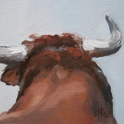 Cuernos Colorados XII by Zil Hoque art print