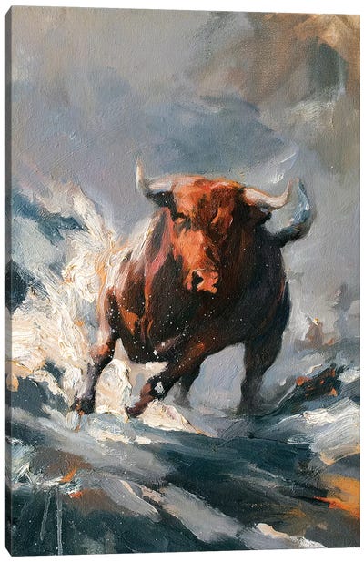 Tempest I Canvas Art Print - Bull Art