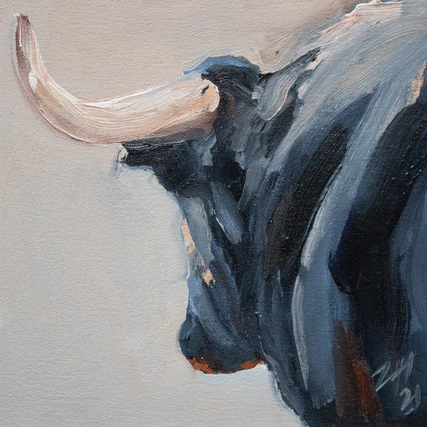 Bulls: Cuernos Negros X by Zil Hoque