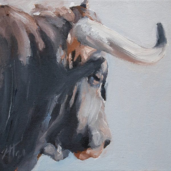 Bulls: Cuernos Negros XVI by Zil Hoque