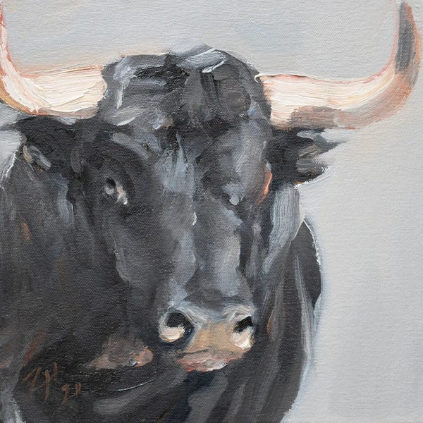 Bulls: Cuernos Negros XVIII by Zil Hoque