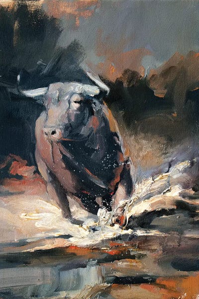 Bulls: Tempest IV by Zil Hoque