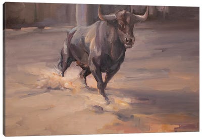 Sentinel Canvas Art Print - Bull Art