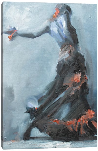Duende Azul (Study) MMXXII Canvas Art Print - Flamenco Art