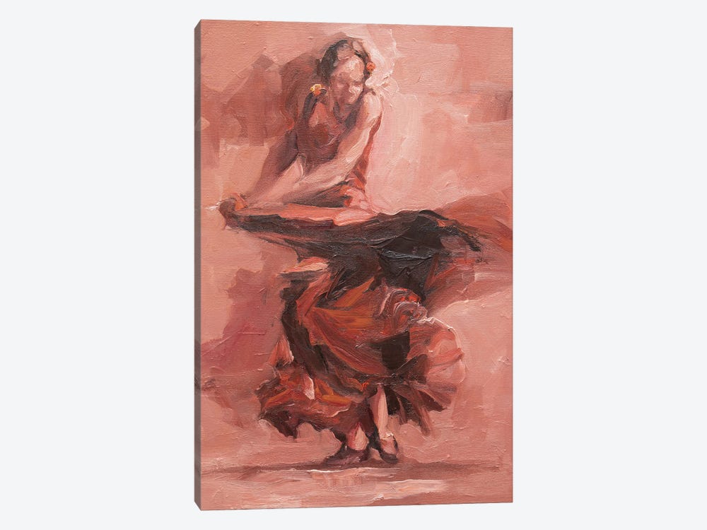 Duende Rojo (study) by Zil Hoque 1-piece Canvas Print
