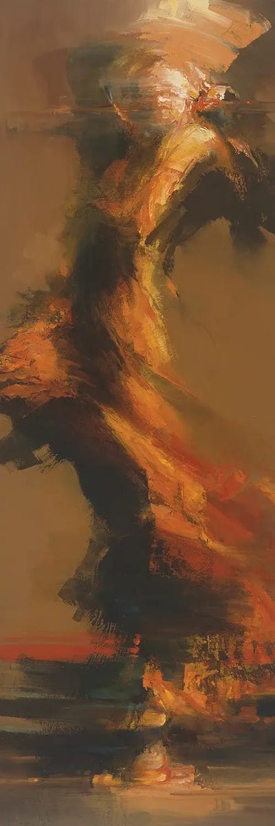 Vestigio III by Zil Hoque framed canvas print