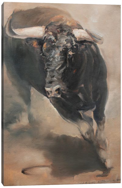 Light And Dust III Canvas Art Print - Bull Art
