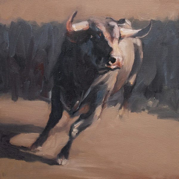 Bulls: Ars Longa Vita Brevis (Study) by Zil Hoque