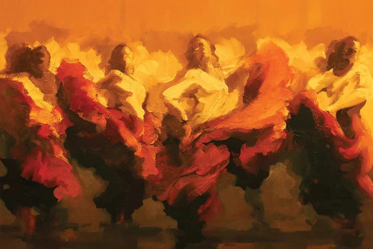 Cortejo Rojo II by Zil Hoque wall art