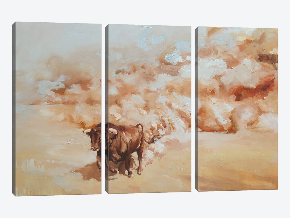 Desert Storm by Zil Hoque 3-piece Canvas Art Print